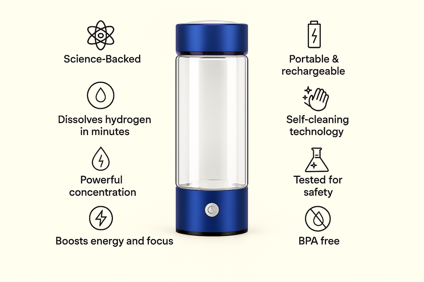 Hydrelle Hydrogen-Infused Wellness Bottle